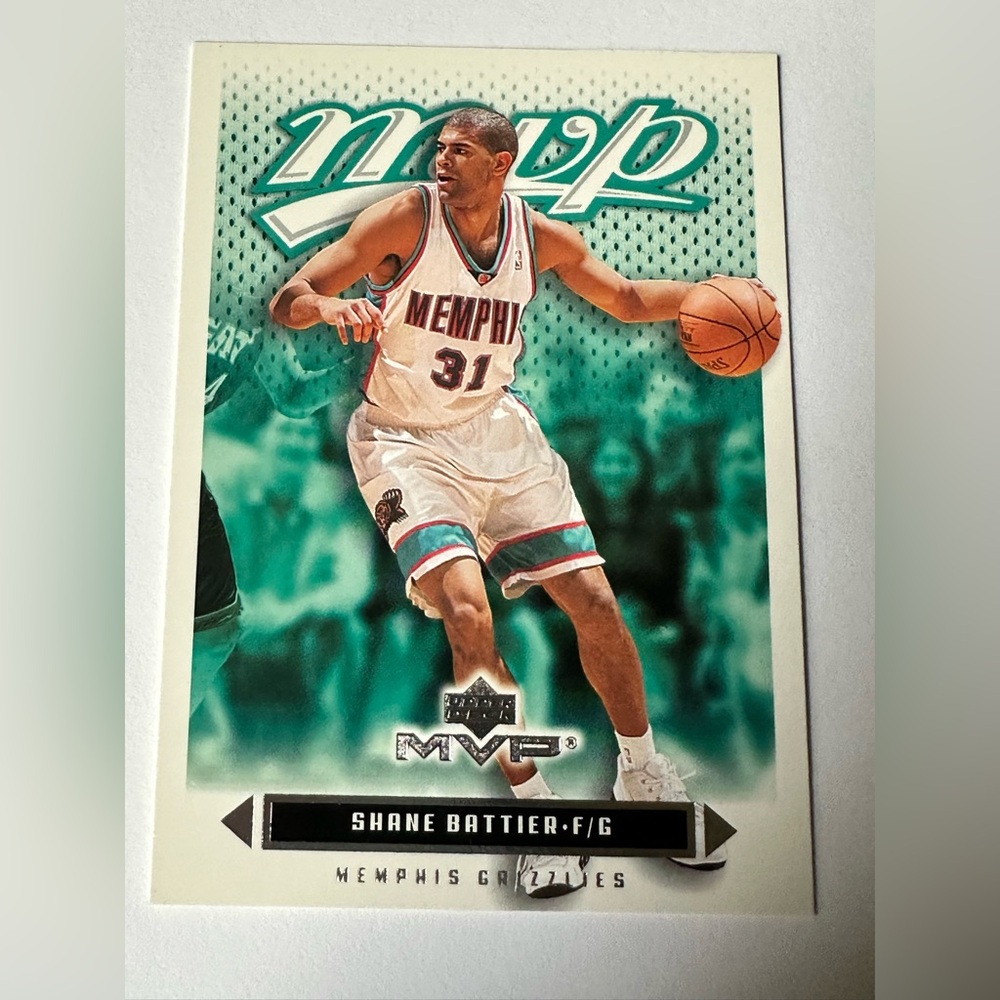 Shane Battier Memphis Teal Basketball Trading Card - MVP Series